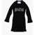 Philipp Plein Knitted Ribbed Crystal Dress With Long Sleeve Black