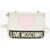 Moschino Love Faux Leather Crossbody Bag With Quilted Details Beige