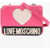 Moschino Love Faux Leather Crossbody Bag With Quilted Heart Pink