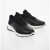 Neil Barrett Mesh Leather Details Urban Low-Top Sneakers Black