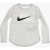 Nike Long Sleeve T-Shirt With Print On The Front Gray