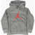 Nike Air Jordan Hooded Jumpman Sweatshirt With Maxi Patch Pocket Gray