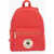 Moschino Love Perforated Faux Leather Backpack With Front Pocket Red