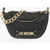 Moschino Love Quilted Faux Leather Mini Shoulder Strap With Golden De Black