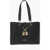Moschino Love Faux Leather Tote Bag With Golden Details Black