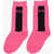 N°21 Kids Contrasting Bands Socks Pink