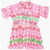Dsquared2 Kids Floral Patterned 3 Buttons Shirtdress Multicolor