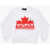 Dsquared2 Kids Crew-Neck Sweatshirt With Print On The Front White