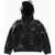 Diesel Kids Faux Leather 2 Pockets Jcarrsy Jacket With Hood Black