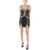 Philipp Plein Cold Shoulder Mini Dress With Jewel Applications Black