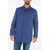 CORNELIANI Id Front Zipped Buttoned Olley Windbreaker Blue