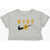 Nike Embroidered Logo Sport Daisy Boxy Crew-Neck T-Shirt Gray