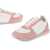 Moschino Love Two-Tone Suede Leather Details Walk 25 Sneakers White
