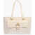 Moschino Love Faux Leather Tote Bag With Maxi Outer Pocket White