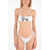 Karl Lagerfeld Bandeau Karl & Choupette Bikini Top With Studs White