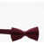 CORNELIANI Cc Collection Embossed Striped Solid Color Bow Tie Red