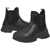 Moschino Love Leather Chelsea Boots With Track Sole Black