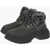 Maison Margiela Mm22 Inner Fur Leather Hiking Ankle Boots Black