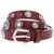 Diesel 20Mm All Over Studded Leather B-Gaucho Belt Red