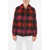 Woolrich Tartan Padded Stag Jacket Red