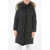 Woolrich Real Fur Trimming Oversized Ester Down Jacket Black