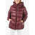 Woolrich Quilted Packable Birch Down Jacket With Hood Burgundy