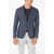 CORNELIANI Cc Collection Flax Pinstriped Edwel A Blazer With Notch Lape Blue