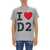 DSQUARED2 Logo Print T-Shirt GREY