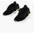 Maison Margiela Mm6 Leather Fabric Sneakers With Statement Sole Black