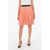 Neil Barrett Pleated Crepe Plisse' Skirt With Shorts Pink