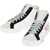 Diesel Leather S-Mydori Ml High Top Sneakers With Suede Details White