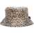 Liu Jo Bucket hat with animal print Beige