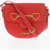 Moschino Love Faux Leather Crossbody Bag With Golden Logo Red