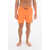 Nike Swim Shorts Swimsuit With Side Logo-Print Orange