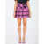 Alessandra Rich Tartan Miniskirt PINK