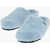 Moschino Love Solid Color Faux Fur Clogs Light Blue
