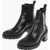 Moschino Love Leather Chelsea Boots With Size Zip Closure 7Cm Black