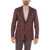 CORNELIANI Cc Collection Basket Weave Patterned Right Blazer With Iconi Red