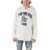 424 Embroidered Sequined Hooded Sweater White
