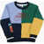 Nike Kids Brushed Cotton Crew-Neck Sweatshirt Multicolor
