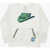 Nike Patch Pocket Crew-Neck Sweatshirt With Logo-Print White
