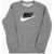 Nike Kids Logo Printed Crew-Neck Sweatshirt Gray