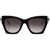 Alexander McQueen Sunglasses BLACK/SILVER/GREY