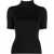 Off-White Turtleneck Logoed Sleeve Ribbed Sweater Black