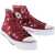 Converse All Star Chuck Taylor 4 Cm Painting Effect High-Top Sneakers Burgundy