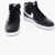 Nike Faux Leather Court Vision Mid Sneakers Black