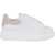 Alexander McQueen Girls Leather Sneakers WHITE