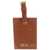 Maison Margiela Mm11 Leather Luggage Name Tag Brown