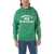 Bel-Air Athletics Hooded Property Sweatshirt With Contrasting Lettering Print Green