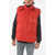 Bel-Air Athletics Sleveless Puffer Jacket With Removable Hood Red